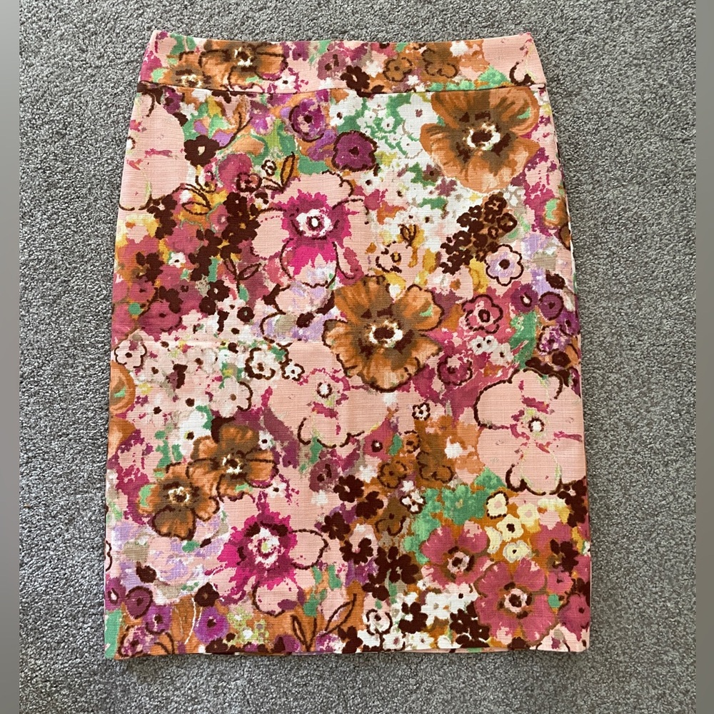 NWT J. Crew Floral Pencil Skirt | Size 8